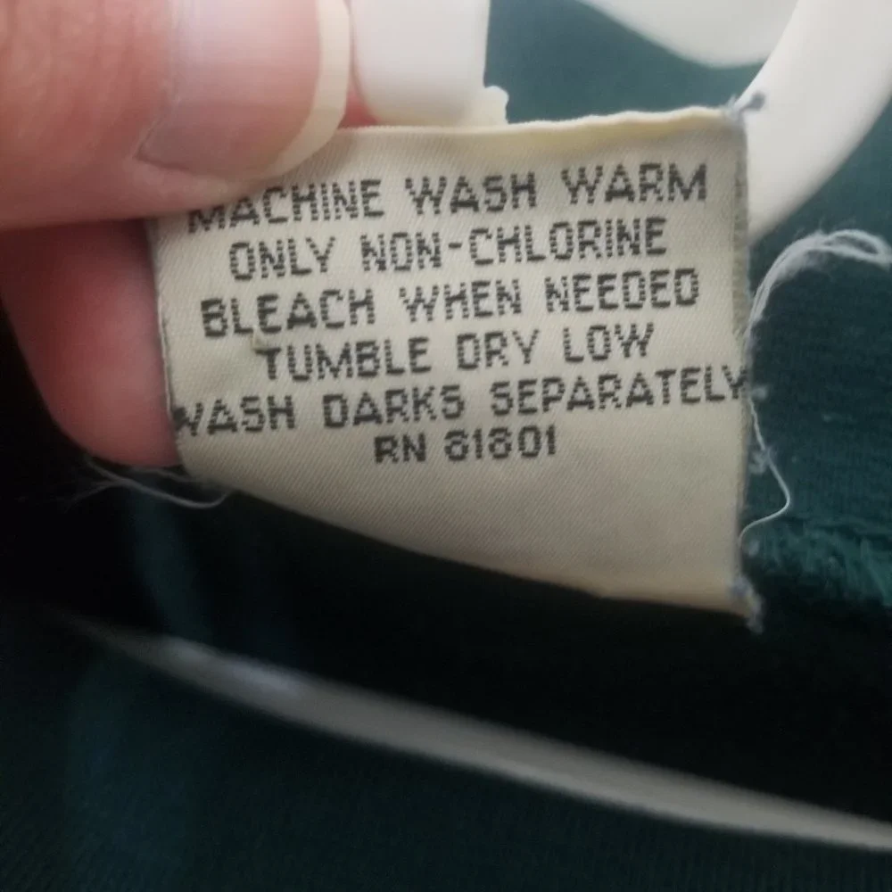 dark green men's long sleeve cotton shirt, L - Picture 3 of 4